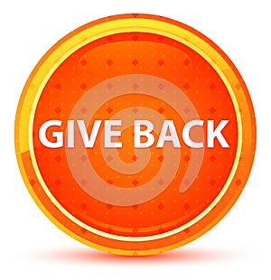 Give Back Natural Orange Round Button