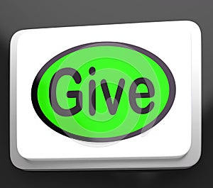 Give Button Means Bestowed Allot Or Grant