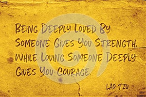 Give courage Lao Tzu