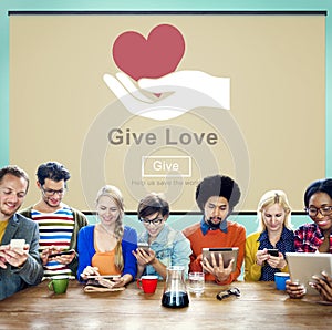 Give Love Donation Kindness Charity Concept