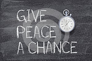 Give peace a chance watch