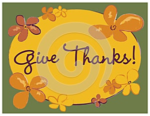 Give Thanks Poster