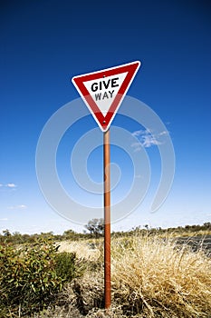 Give Way sign Australia