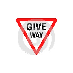 Give way sign