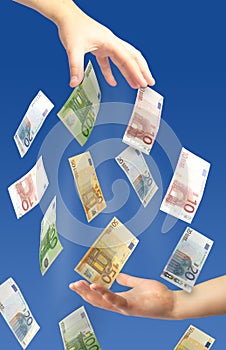 Giving euros