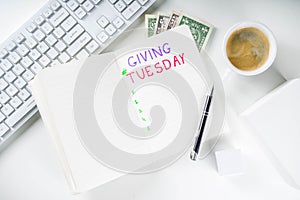 Giving Tuesday concept background photo