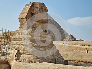 Giza Plateau at Cairo, Egypt.