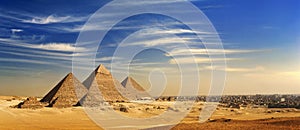 The Giza Plateau skyline