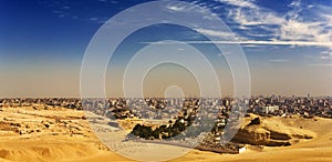 The Giza Plateau skyline