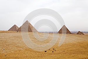 The Giza Pyramid Complex in Giza, Egypt