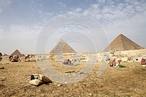 The Giza Pyramid Complex in Giza, Egypt