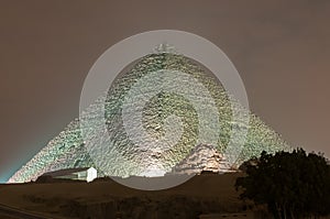 Giza Pyramid and Sphinx Light Show at Night - Cairo, Egypt