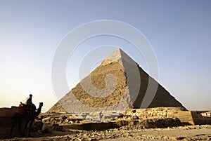 Giza pyramids panorama of cairo,Egypt