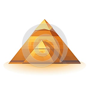 Giza pyramids vector illustration.