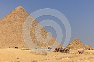 Gizeh pyramids near Cairo - Egypt