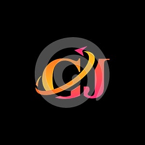 GJ aerospace creative logo design