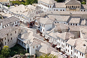 Gjirokastra, Albania. Old town center