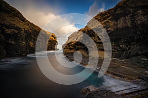 Gjogv little harbour