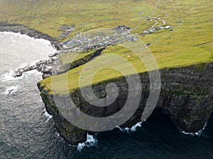 Gjogv and scenery of the Faroe islands