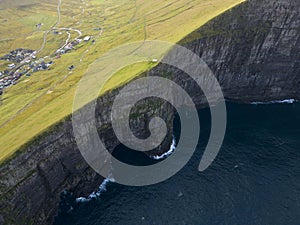 Gjogv and scenery of the Faroe islands