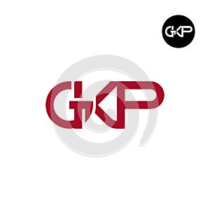 GKP Logo Letter Monogram Design
