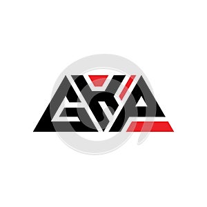 GKP triangle letter logo design with triangle shape. GKP triangle logo design monogram. GKP triangle vector logo template with red