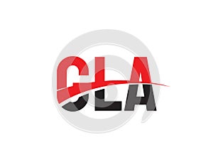 GLA Letter Initial Logo Design Vector Illustration photo