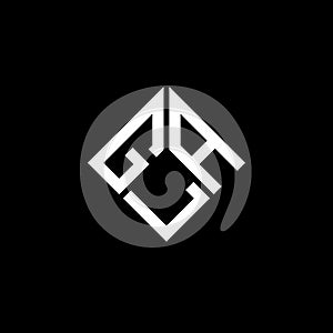 GLA letter logo design on black background. GLA creative initials letter logo concept. GLA letter design photo