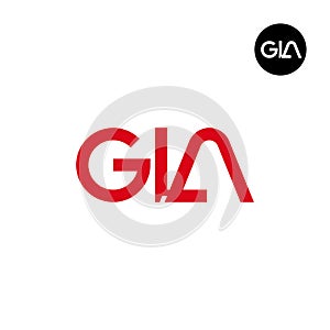 GLA Logo Letter Monogram Design photo