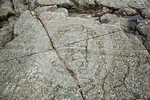 Glacial grooves and striations at the summit of Mt. Kearsarge