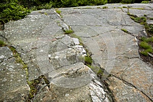 Glacial grooves and striations at the summit of Mt. Kearsarge