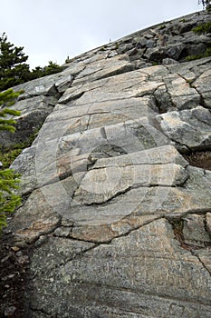 Glacial grooves and striations at the summit of Mt. Kearsarge photo