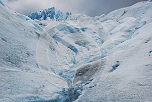 Glacial ice during trekking Perito Moreno Glacier - Argentina