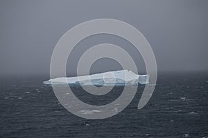 Glacial icebergs in the antarctic.