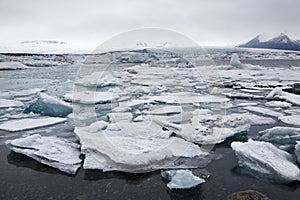 Glacial lake in Iceland