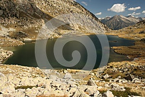 Glacial lake in natural park of Posets-Maladeta