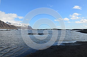 A Glacial Lake in the Summer in Iceland