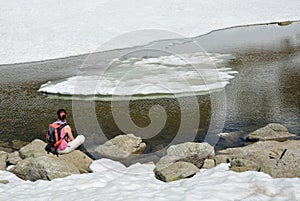 Gletscher aus das Tal 