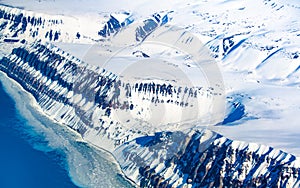 Glacial landscapes, Spitsbergen, Svalbard, Norway