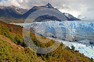 Glacial mountain landscape in Patagonia