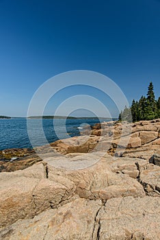 Glacial Pink Granite Rock slabs left over from the last ice age