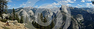 Glacial point panorama view