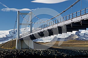 Glacial River Bridge spans That Jokulsarlon