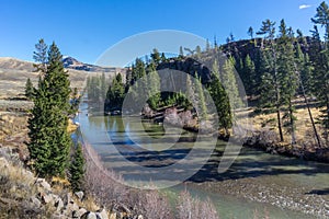 Glacial Runoff Feeds Yellowstone River