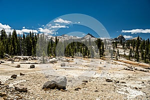 Glacial Stones Strewn Along The Young Lakes Trail In Yosemite