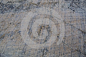 The glacial striations on the rock.   Columbia Icefield Area and the Athabasca Glacier AB Canada