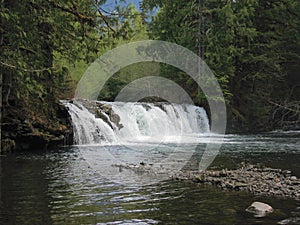 Vetter Falls in Nisga'a Lava Bed Provincial Park, Nass Valley, British Columbia, Canada