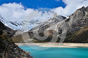 Glacial views on Laguna Paron, Peru