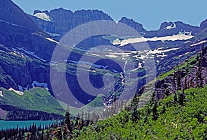 Glacially Carved Landscape in Montana photo