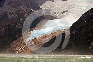 Glaciar Balmaceda on Seno de Ultima Esperanza, Patagonia, Chile photo
